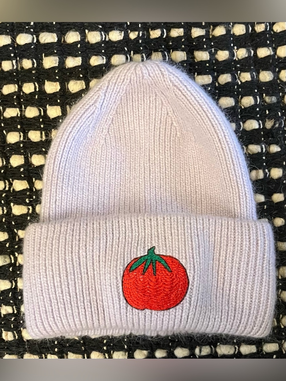 Billy Bamboo Project Paulie Lavender Angora Knit Beanie